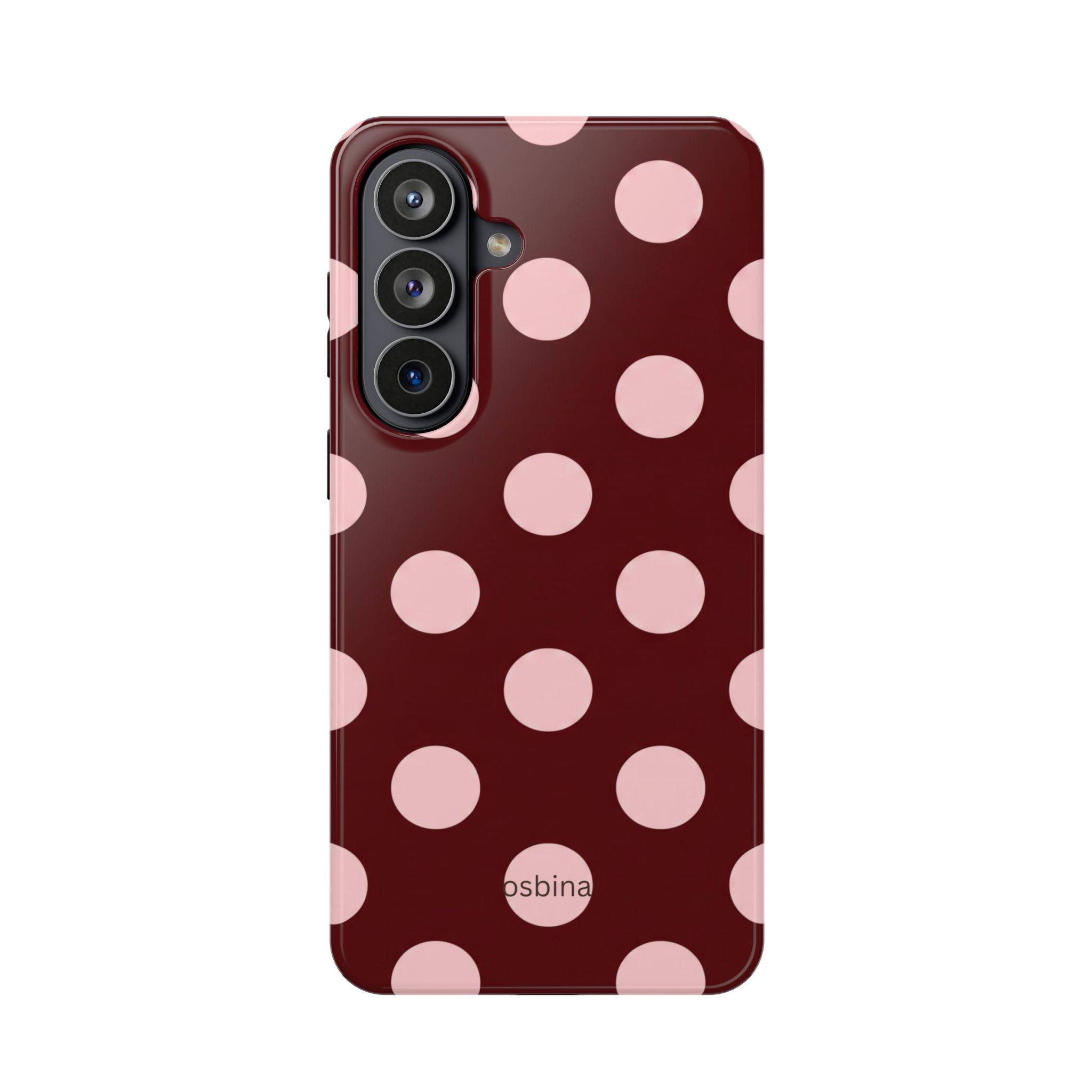 osbina | Oxblood Dot Designer Case