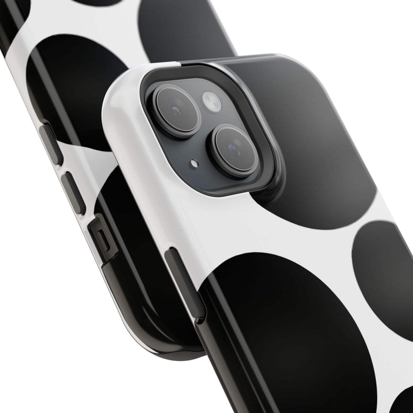 osbina | MagSafe compatible for iPhone | The Noir Bubbles Phone Case | Modern Muse Collection