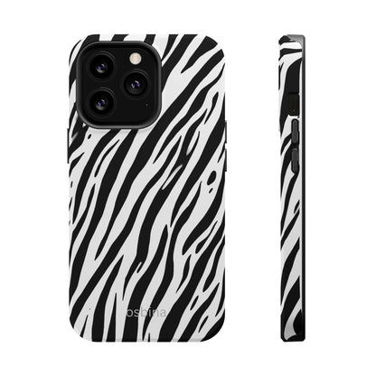osbina | MagSafe Compatible for iPhone | The Bengal Bold Stripe Case in White + Black | The Season Collective