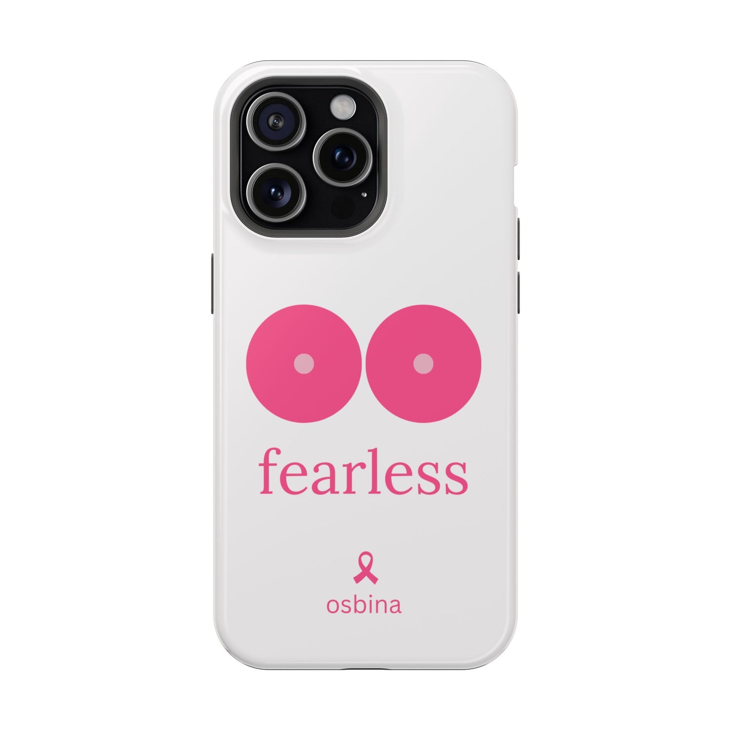 osbina |  MagSafe compatible for iPhone | Limited Edition The Fearless Tatas Case in Light Pink + Soft Pink + Hot Pink | The Pink October Collection | Inspired By
