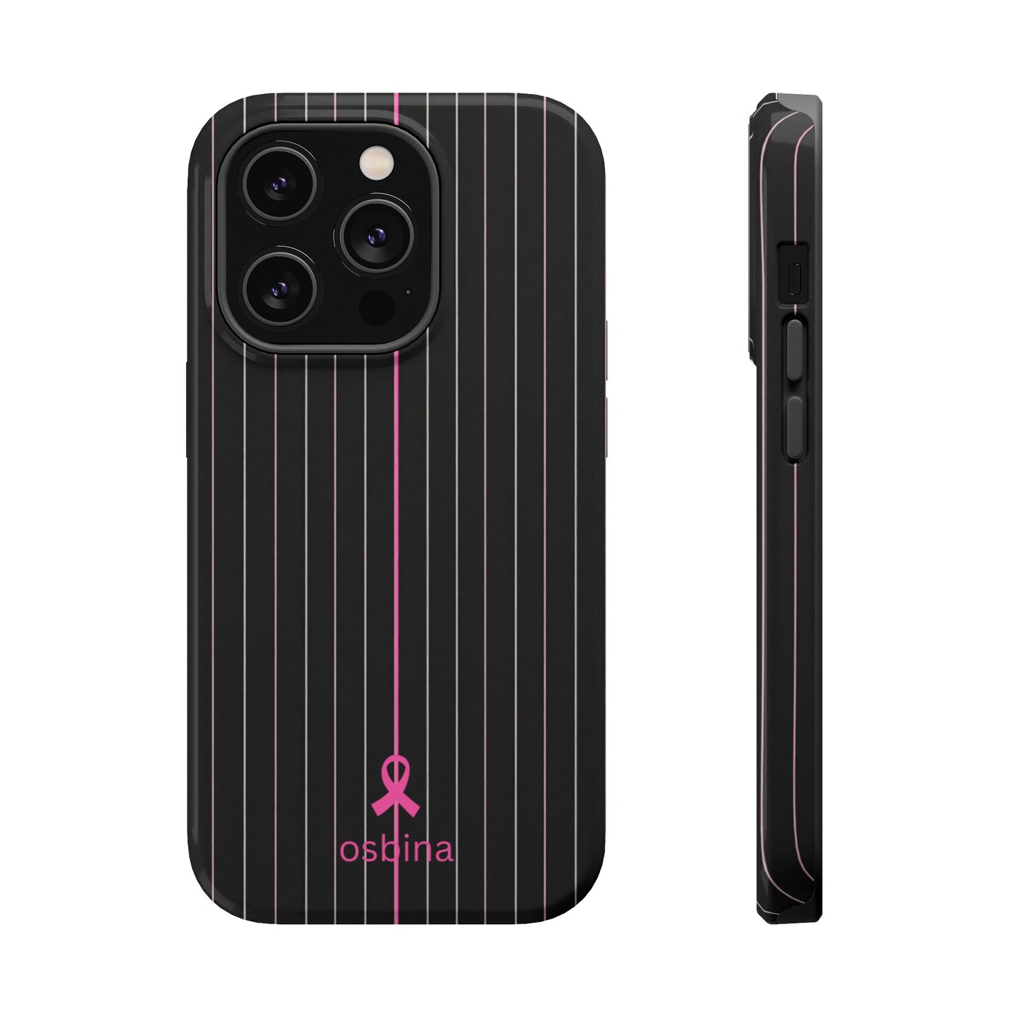 YAYOU MagSafe for iPhone | The Pink Pinstripe Designer Case | osbina