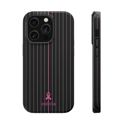 YAYOU MagSafe for iPhone | The Pink Pinstripe Designer Case | osbina
