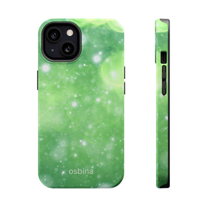 osbina | MagSafe compatible for iPhone | Verdant Bubbles Phone Case | Color Edit Collection
