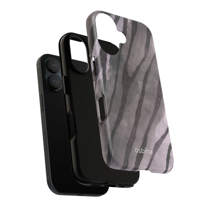 osbina | Stripes on Point — The Muted Gray + Black Tiger Case | The Season Collective
