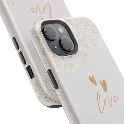 osbina | MagSafe compatible for iPhone | Golden Amour Phone Case | Modern Muse Collection