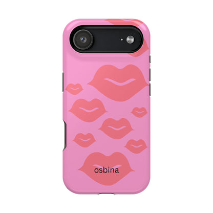 osbina | MagSafe compatible for iPhone | Besos Hot Lips Phone Case | Modern Muse Collection