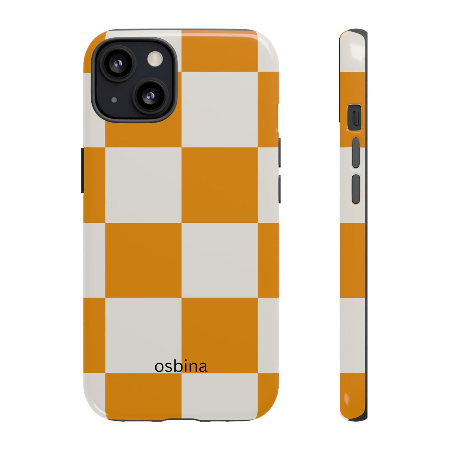 osbina | Check You Out — The Orange + White Check Case | The Season Collective