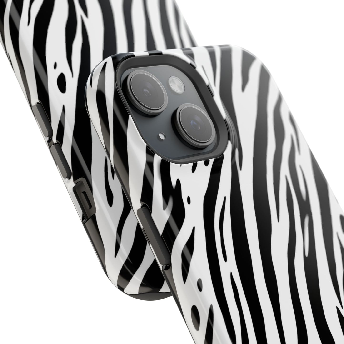 osbina | MagSafe Compatible for iPhone | The Bengal Bold Stripe Case in White + Black | The Season Collective