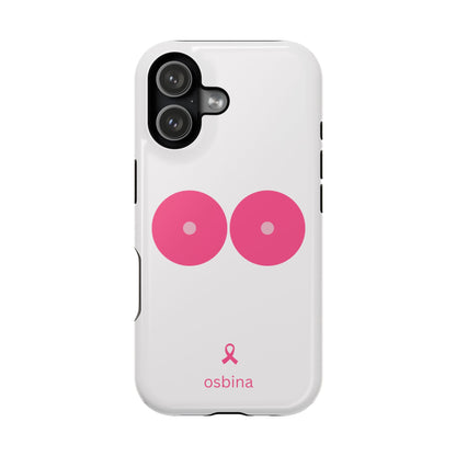 osbina |  MagSafe compatible for iPhone | Limited Edition The Check Your Tatas Case in Light Pink + Soft Pink + Hot Pink | The Pink October Collection | Inspired By
