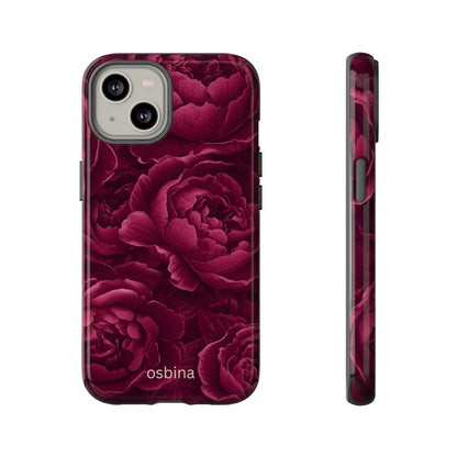 osbina | The Burgundy Peony Designer Case