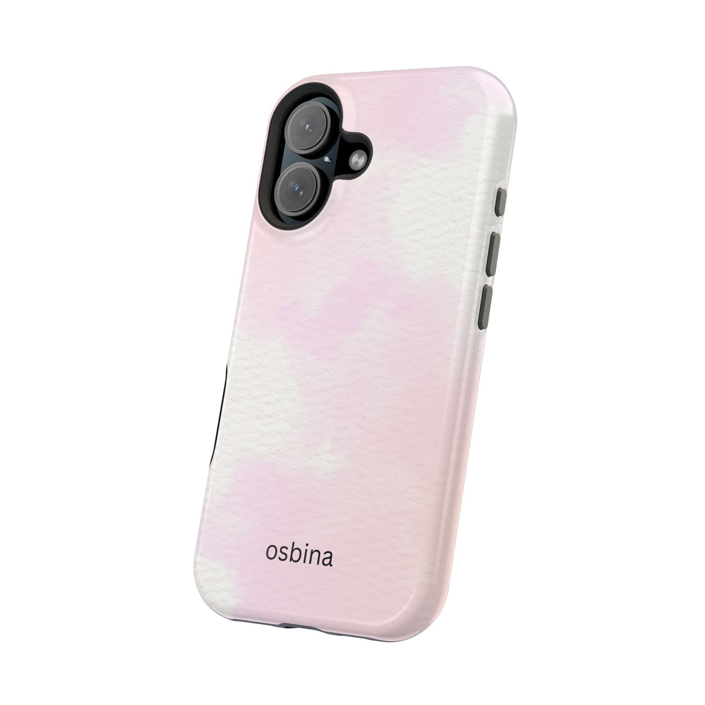 osbina | MagSafe compatible for iPhone | Pink Cotton Cloud Phone Case | Modern Muse Collection