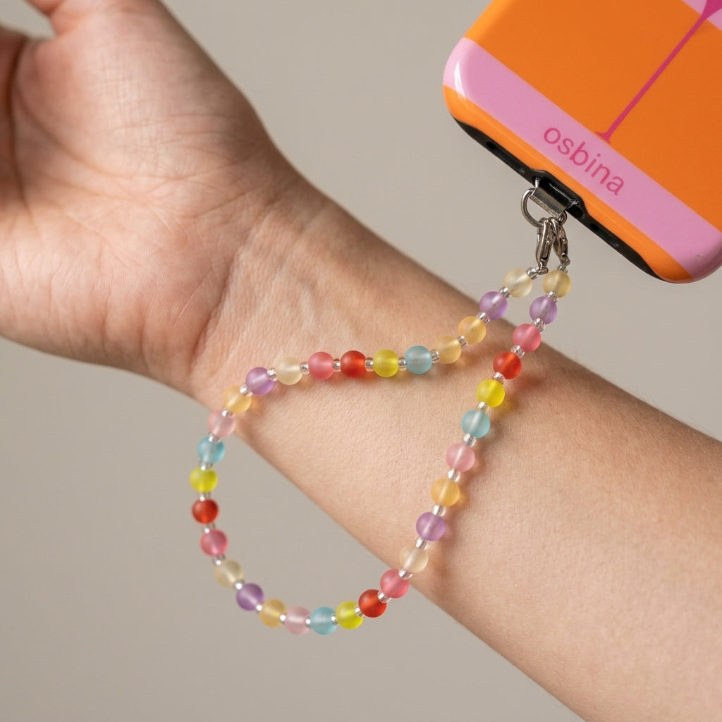 The Confetti - Rainbow Bead Wrist Strap