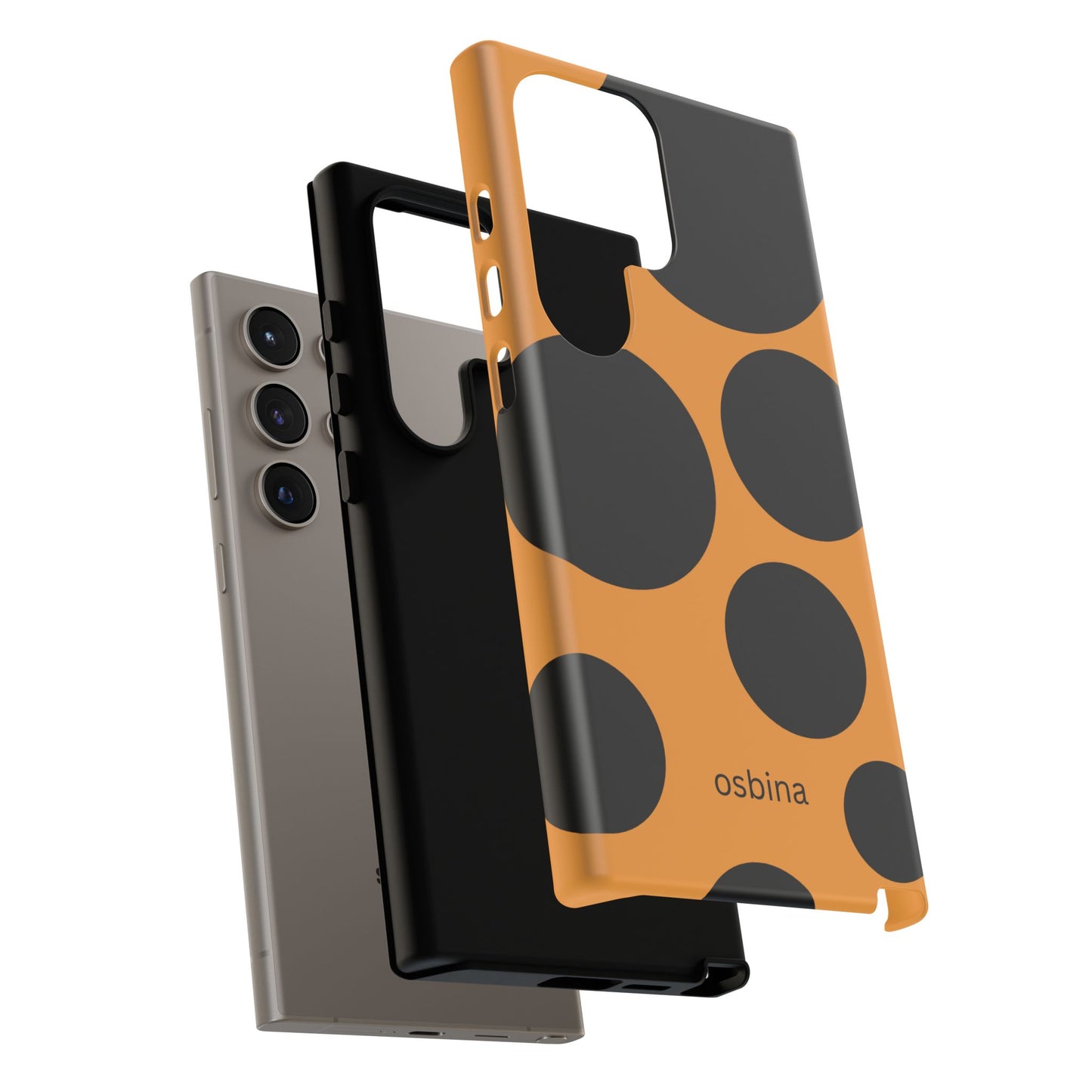 osbina | The Bubble Statement Case in Orange + Black | The Season Collective