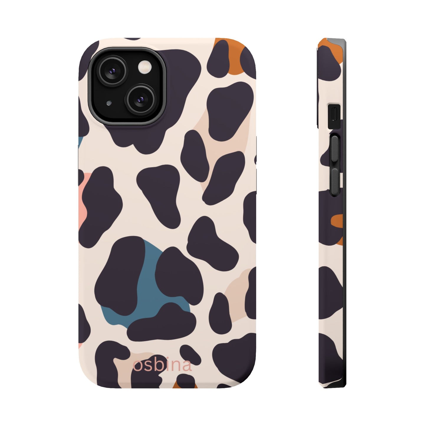 osbina | MagSafe compatible for iPhone | Leopard Luxe Color Pop Leopard Print Phone Case | Modern Muse Collection