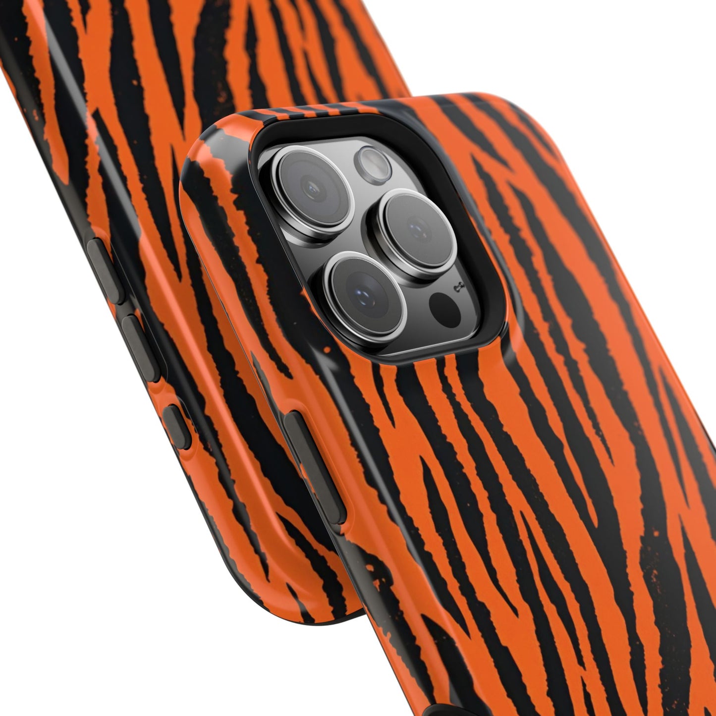 osbina | MagSafe Compatible for iPhone | Tiger, But Make It Chic — The Bengal Stripe Case in Orange + Black | The Season Collective