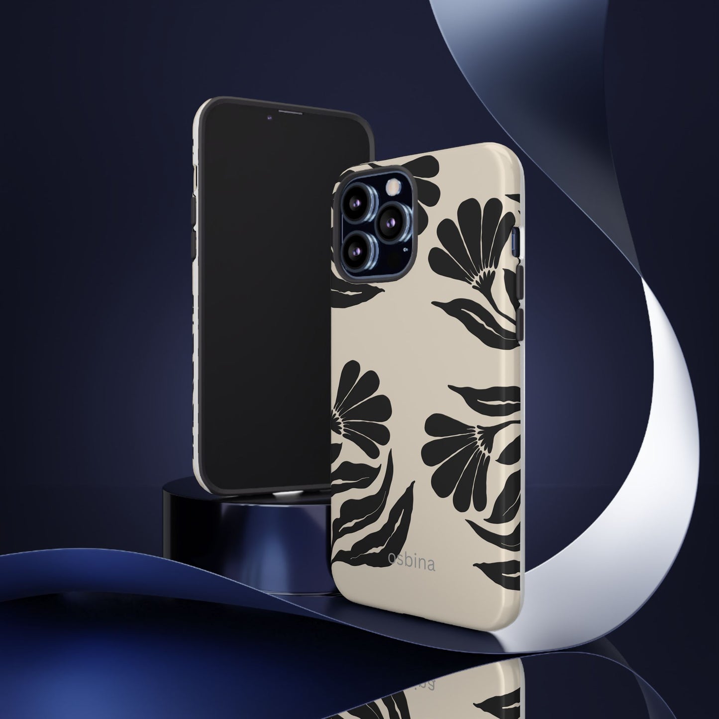 osbina | Obsidian Bloom Flower Phone Case | Modern Muse Collection