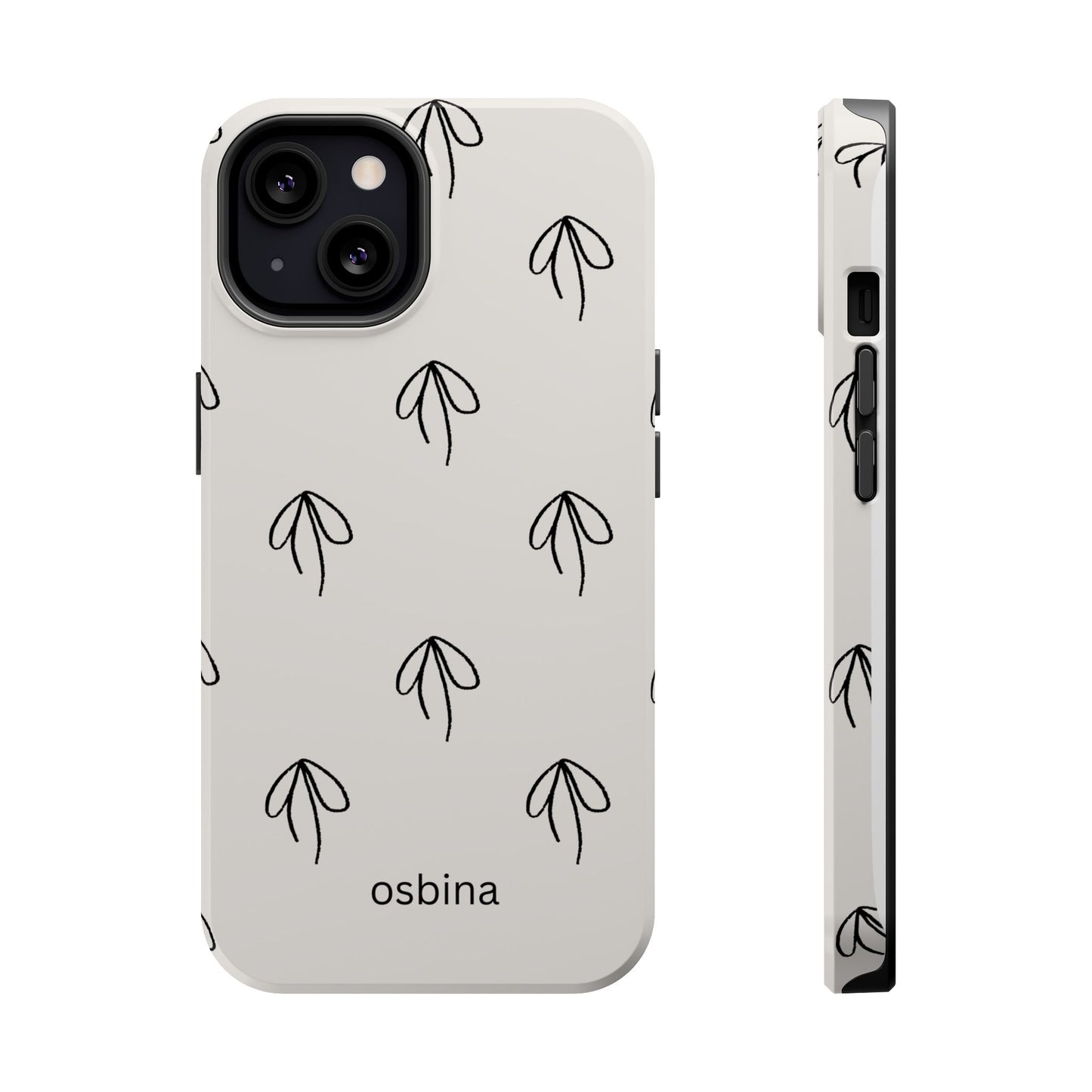 osbina | MagSafe compatible for iPhone | Linéa Flora Minimalistic Flower Phone Case | Modern Muse Collection