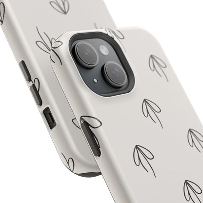 osbina | MagSafe compatible for iPhone | Linéa Flora Minimalistic Flower Phone Case | Modern Muse Collection
