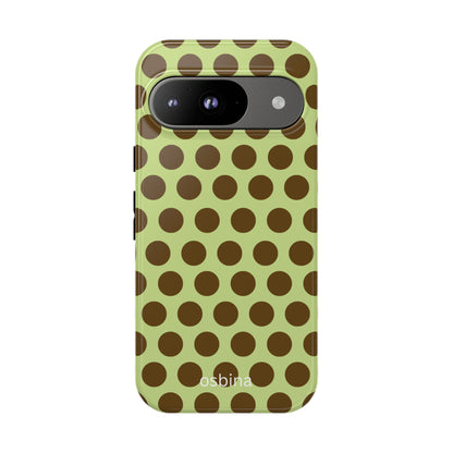 osbina | Chartreuse Cocoa Dots Designer Case