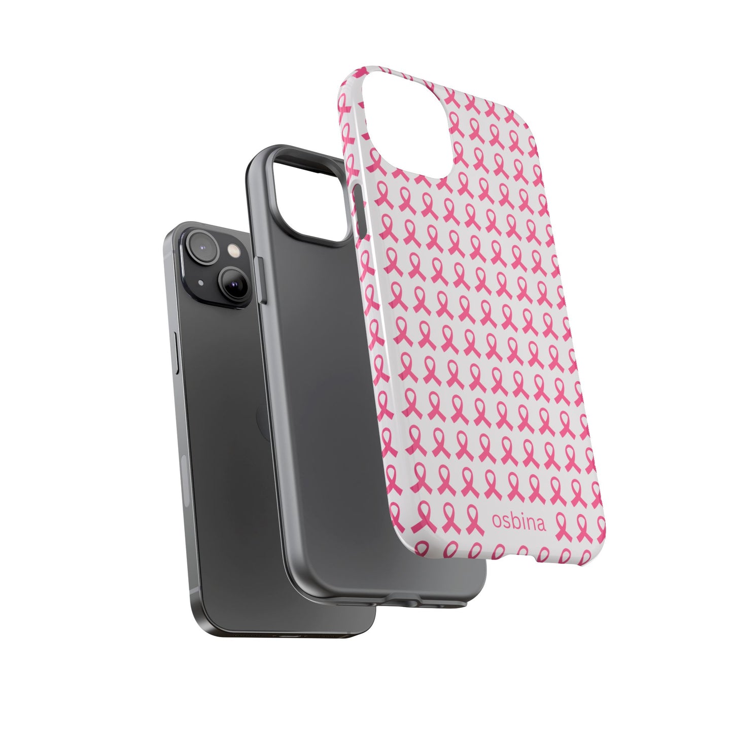 osbina | Limited Edition The Side by Side Pink Ribbon Case in Light Pink + Soft Pink + Hot Pink | The Pink October Collection | Inspired By