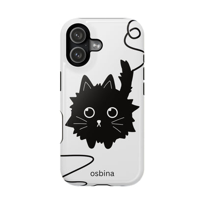 osbina | MagSafe compatible for iPhone | Midnight Couture Cat Phone Case | Season Collective Collection