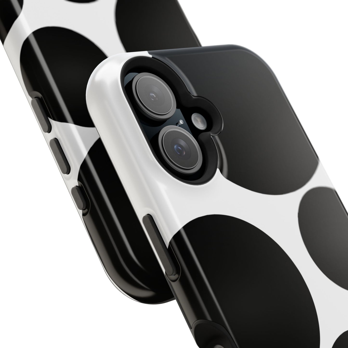 osbina | MagSafe compatible for iPhone | The Noir Bubbles Phone Case | Modern Muse Collection