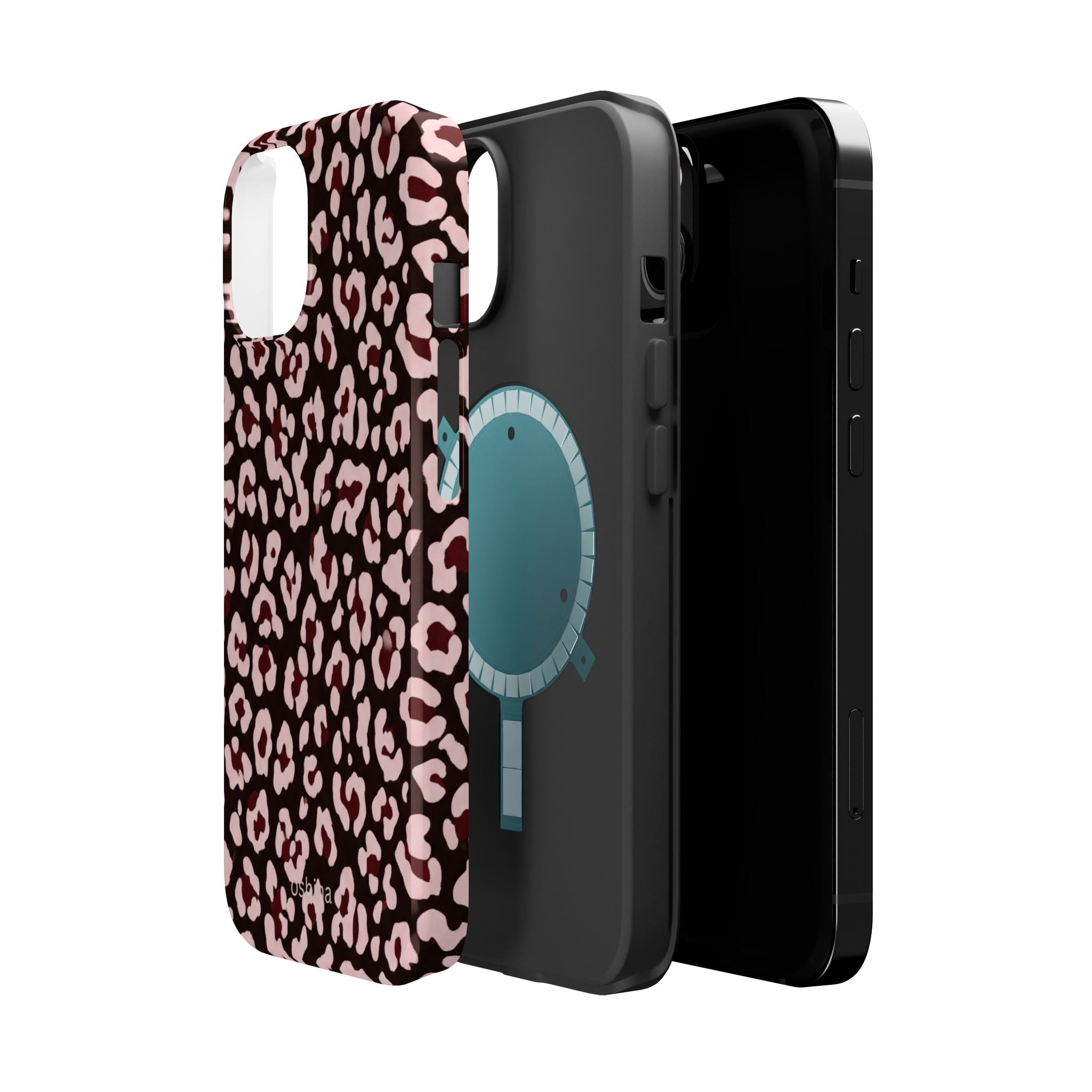 osbina | MagSafe | Chocolate Pink Leopard Designer Case