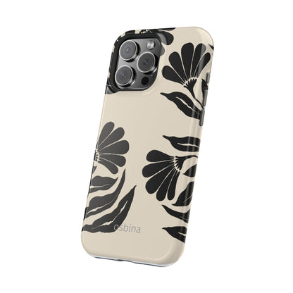 osbina | MagSafe compatible for iPhone | Obsidian Bloom Flower Phone Case | Modern Muse Collection