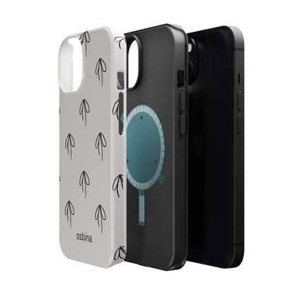 osbina | MagSafe compatible for iPhone | Linéa Flora Minimalistic Flower Phone Case | Modern Muse Collection