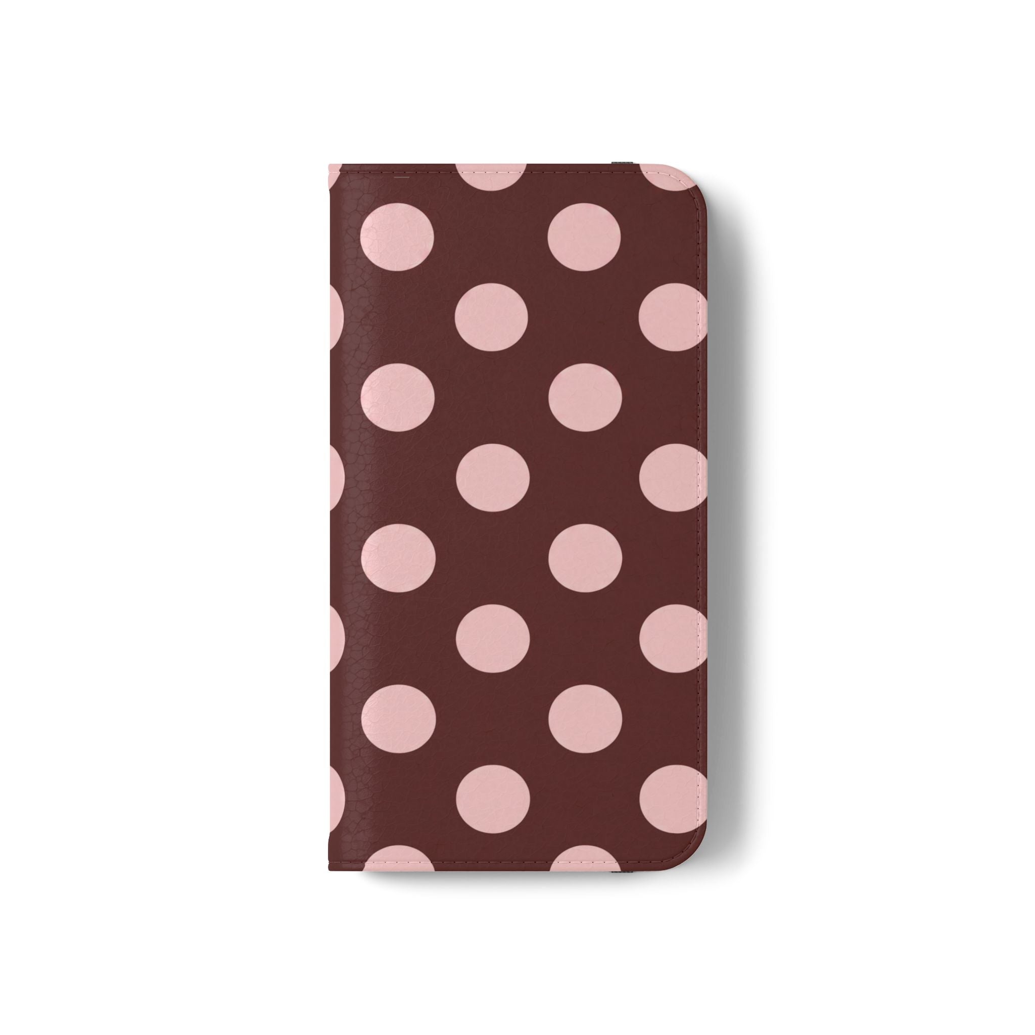 osbina | Wallet Flip Case for iPhone & Samsung | Oxblood Dot