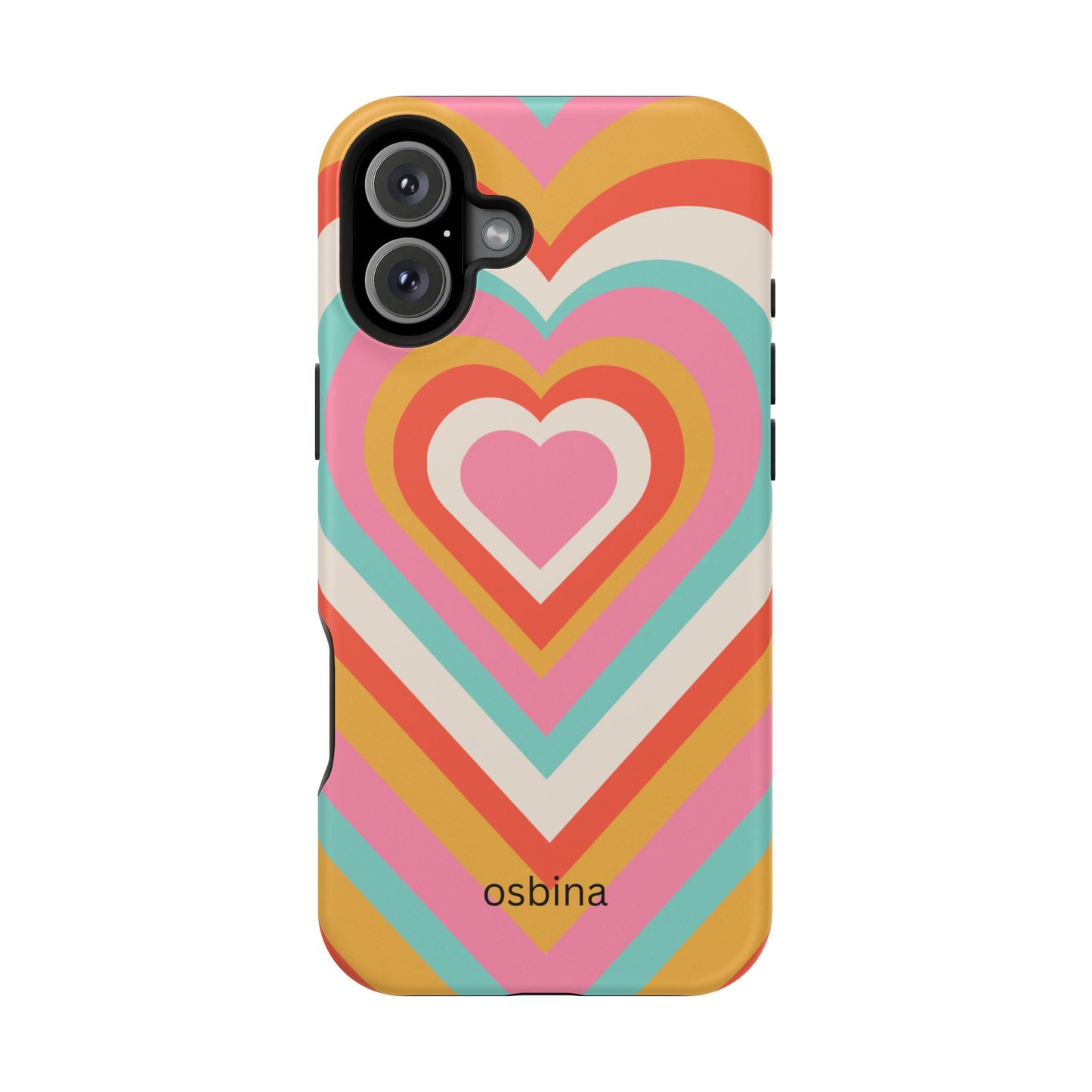 osbina | MagSafe compatible for iPhone | Heart Nouveau Phone Case | Modern Muse Collection