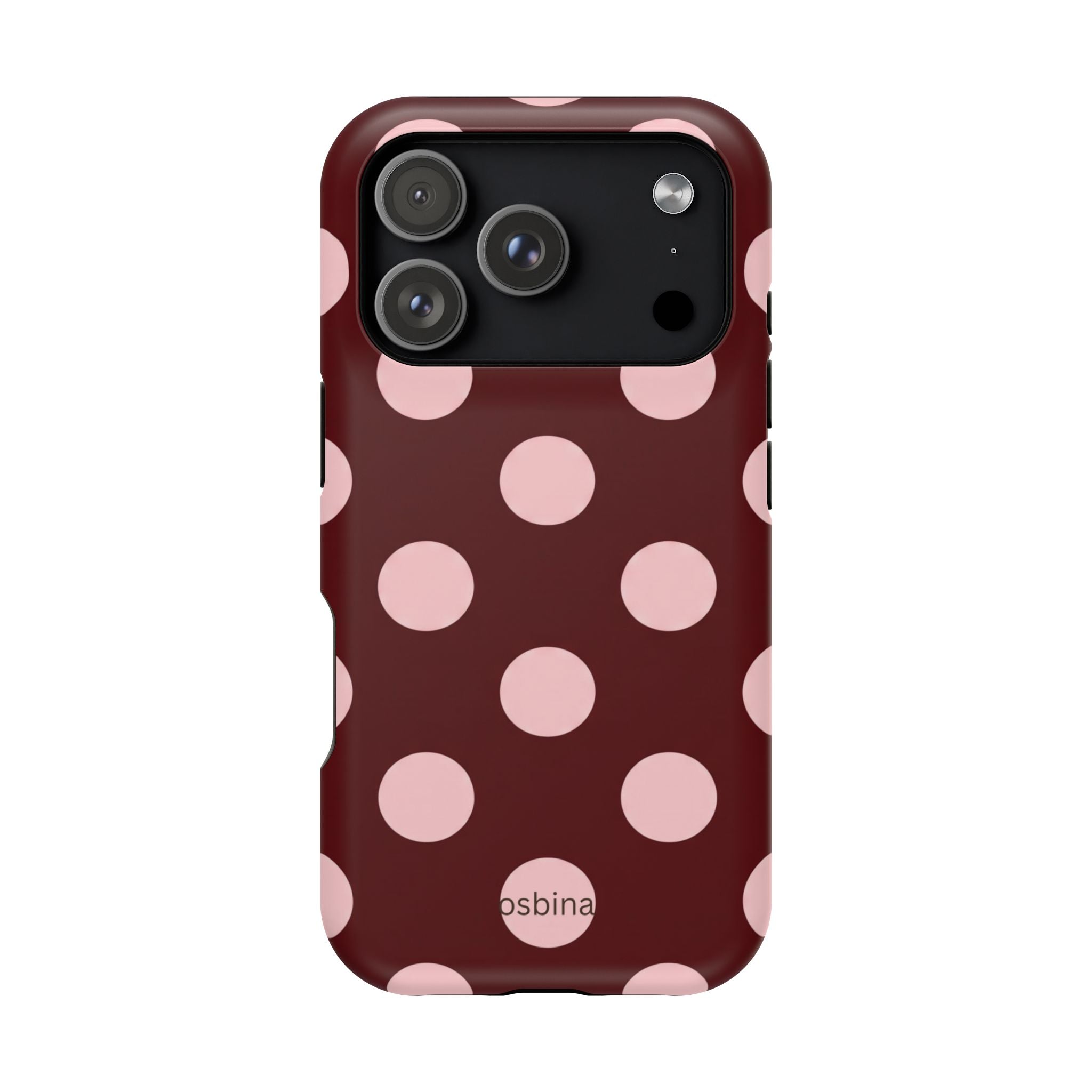 osbina | Oxblood Dot Designer Case