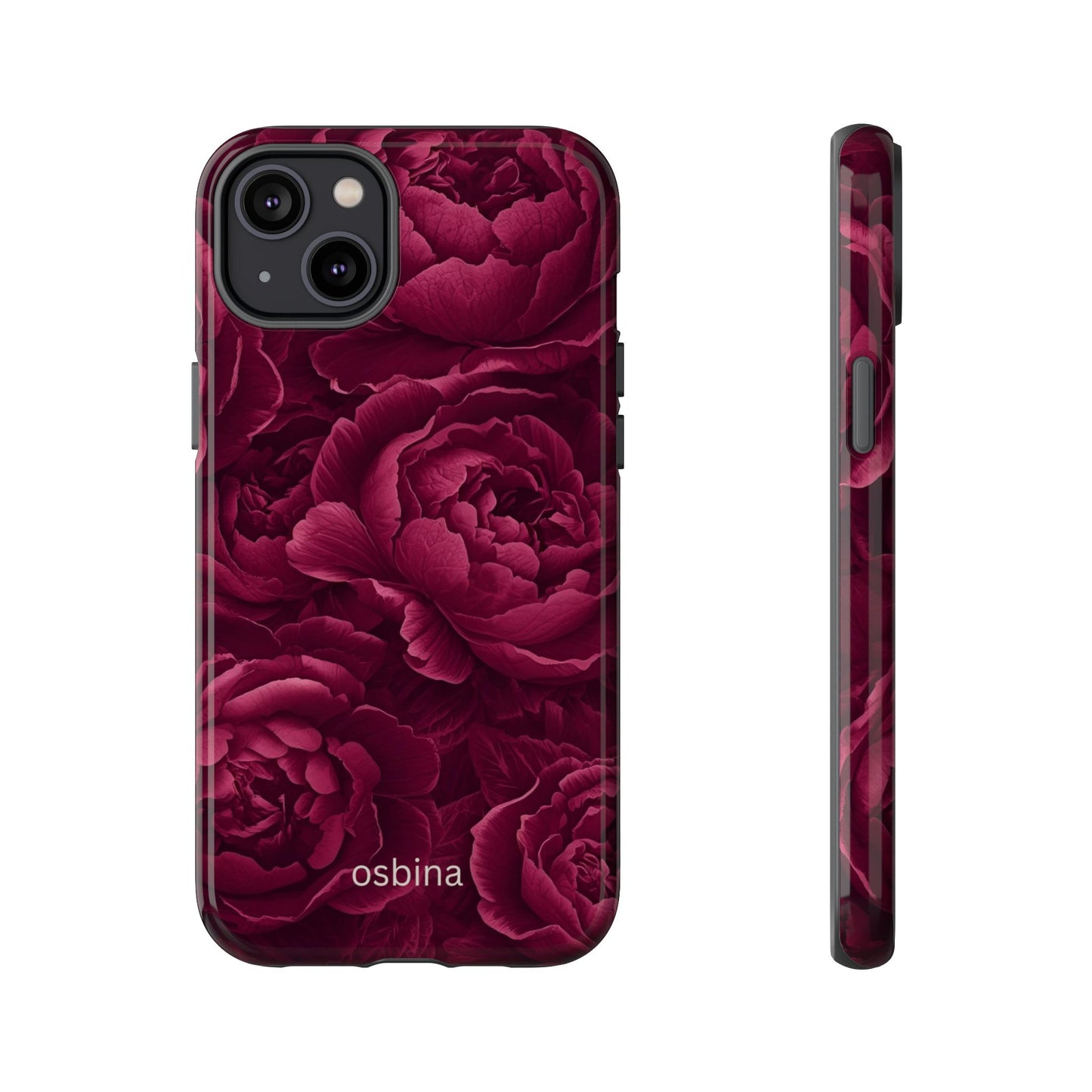 osbina | The Burgundy Peony Designer Case