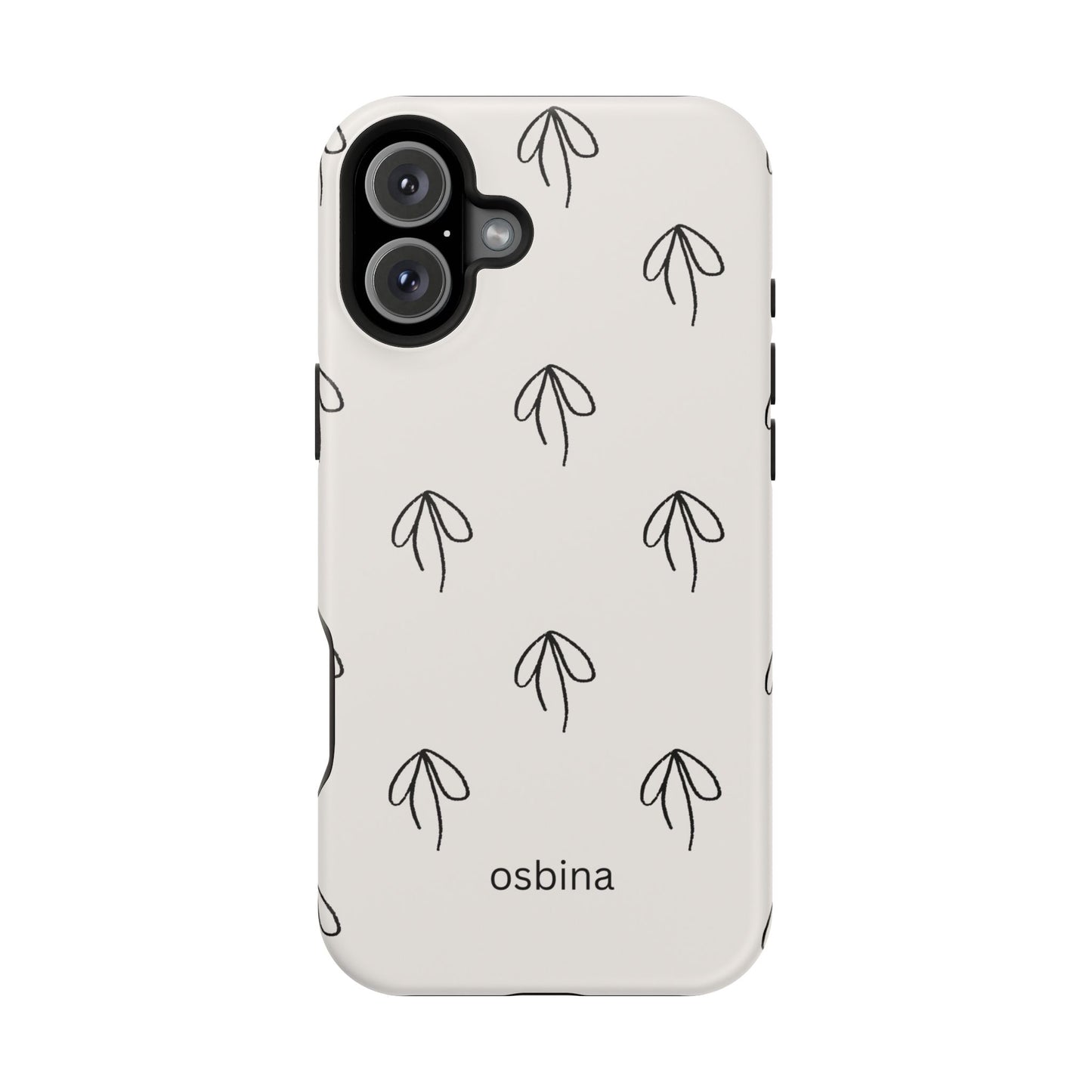 osbina | MagSafe compatible for iPhone | Linéa Flora Minimalistic Flower Phone Case | Modern Muse Collection