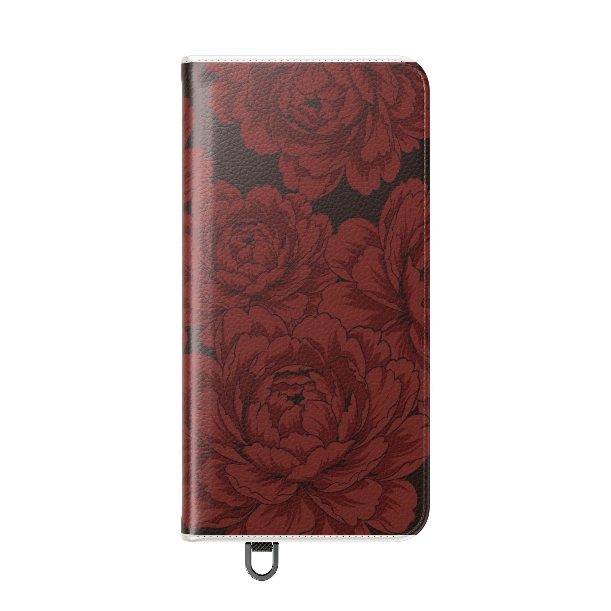osbina | Wallet Flip Case for iPhone & Samsung | Oxblood Peony