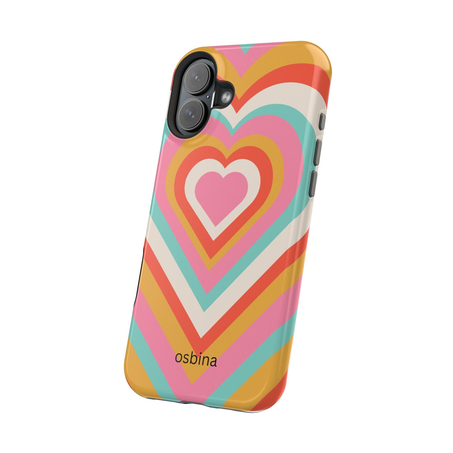 osbina | MagSafe compatible for iPhone | Heart Nouveau Phone Case | Modern Muse Collection