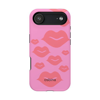 osbina | MagSafe compatible for iPhone | Besos Hot Lips Phone Case | Modern Muse Collection