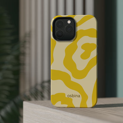 osbina | MagSafe compatible for iPhone | The Mustard Muse Phone Case | Color Edit Collection