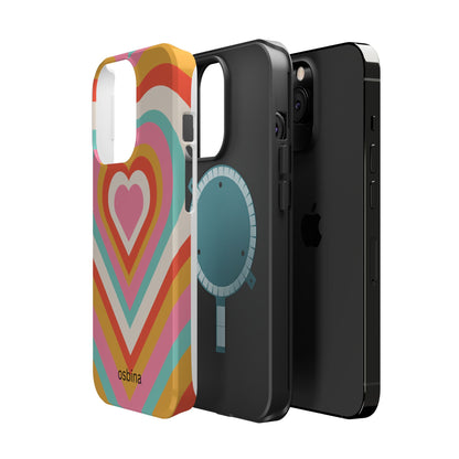 osbina | MagSafe compatible for iPhone | Heart Nouveau Phone Case | Modern Muse Collection