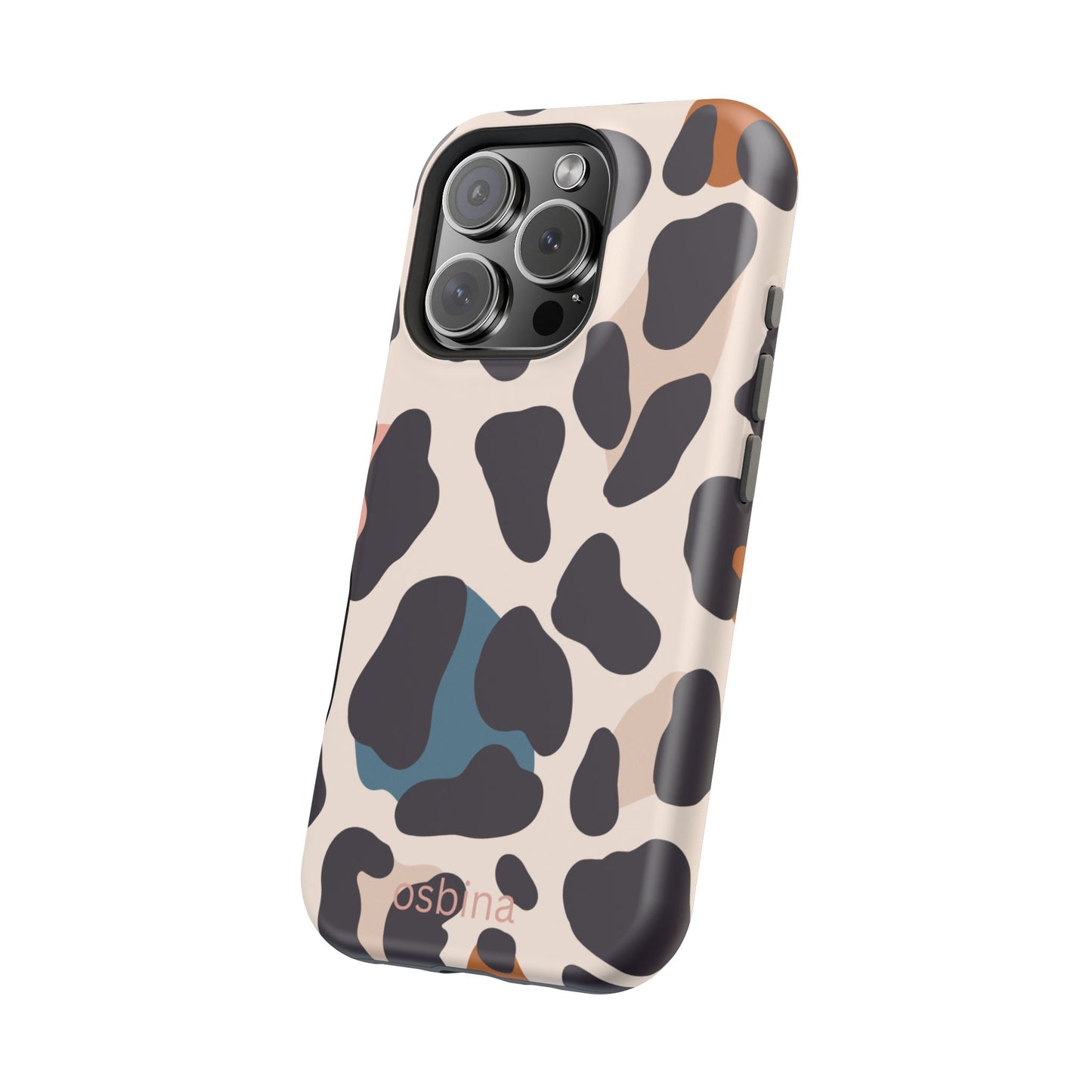 osbina | MagSafe compatible for iPhone | Leopard Luxe Color Pop Leopard Print Phone Case | Modern Muse Collection