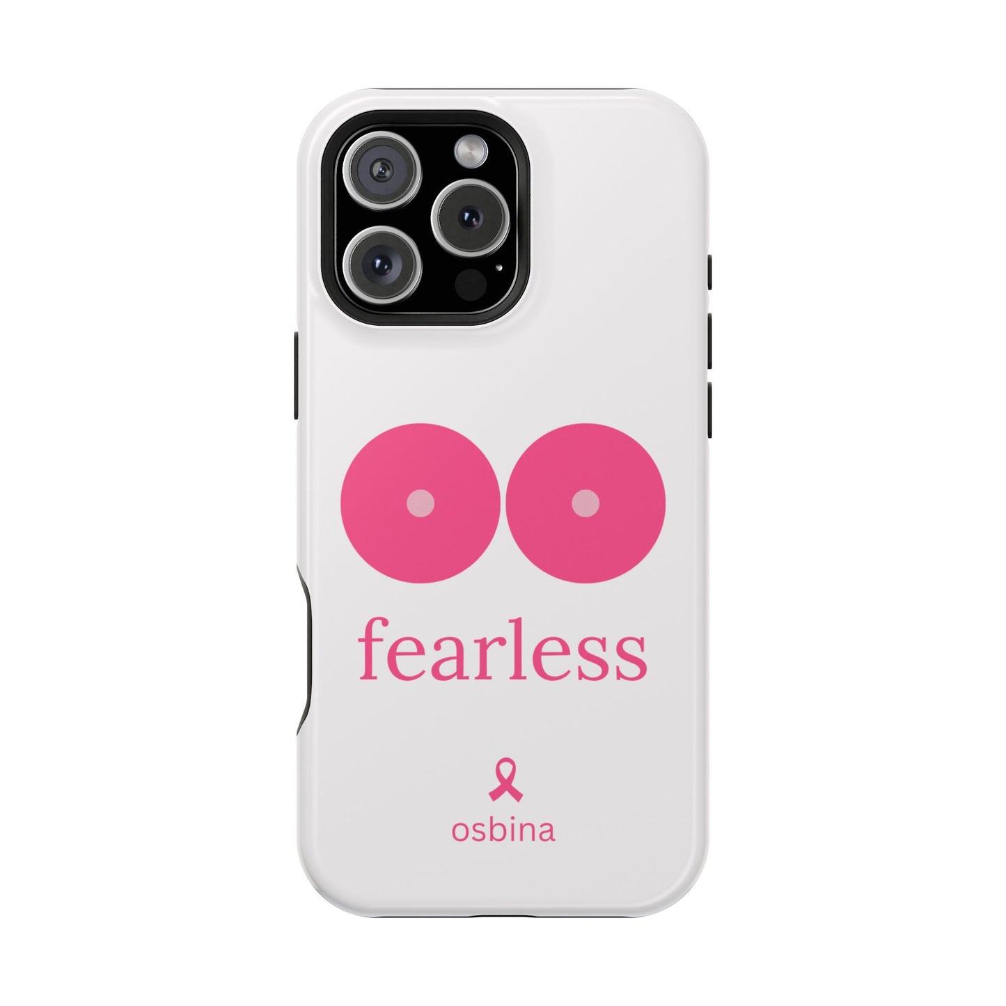 osbina |  MagSafe compatible for iPhone | Limited Edition The Fearless Tatas Case in Light Pink + Soft Pink + Hot Pink | The Pink October Collection | Inspired By