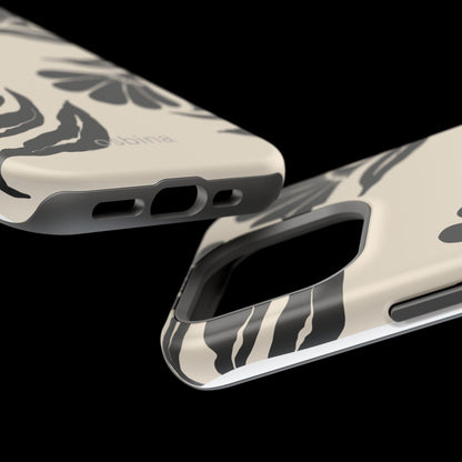 osbina | MagSafe compatible for iPhone | Obsidian Bloom Flower Phone Case | Modern Muse Collection