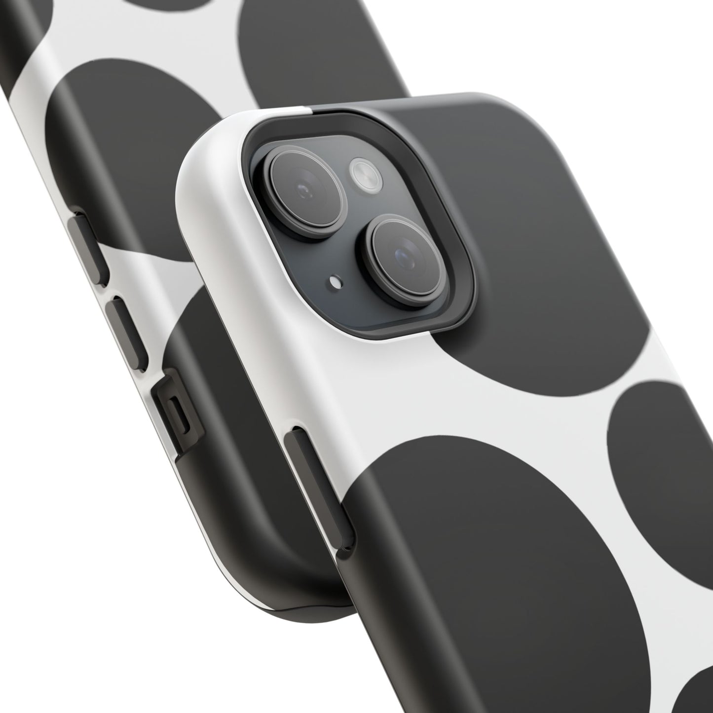 osbina | MagSafe compatible for iPhone | The Noir Bubbles Phone Case | Modern Muse Collection