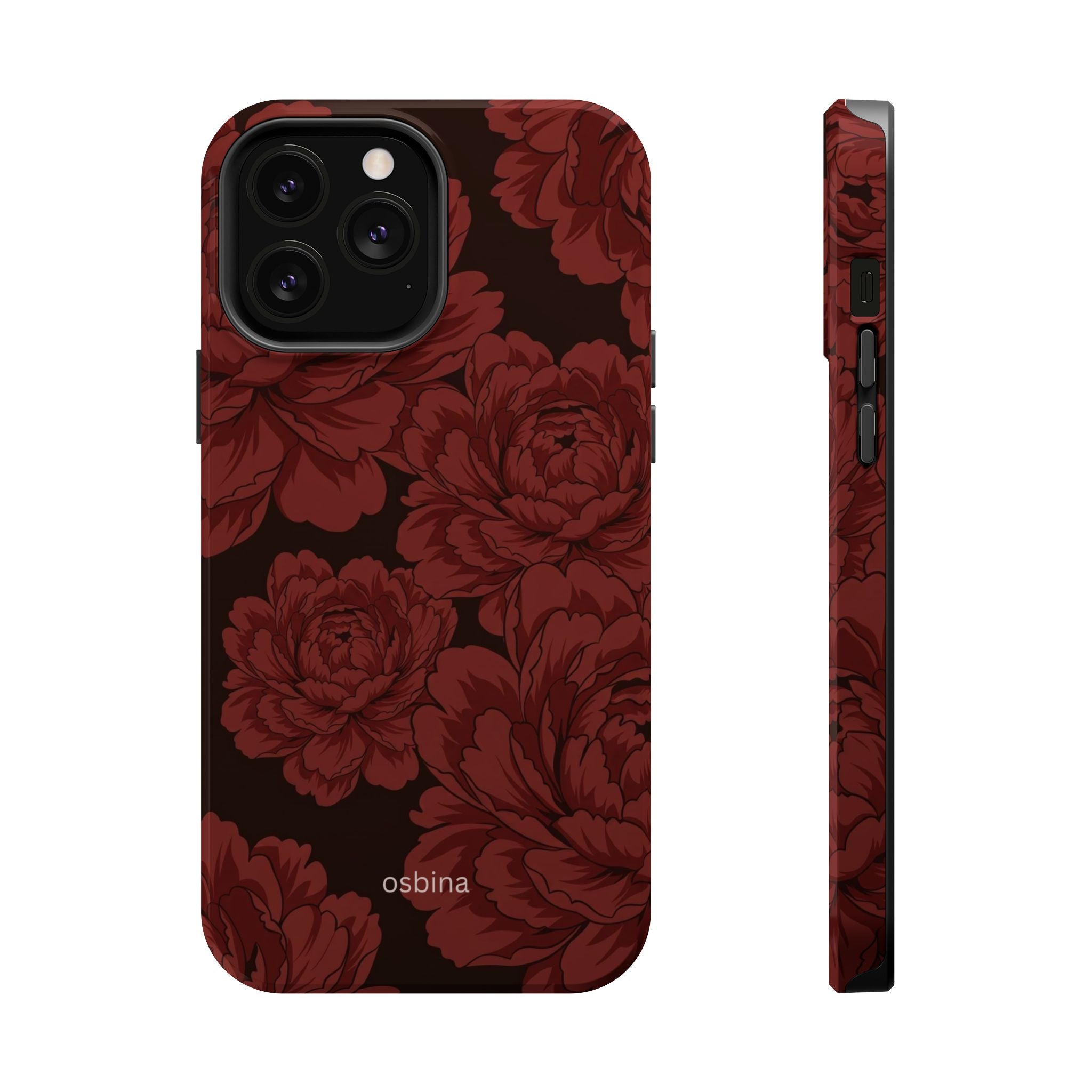 osbina | MagSafe | Oxblood Peony Designer Case
