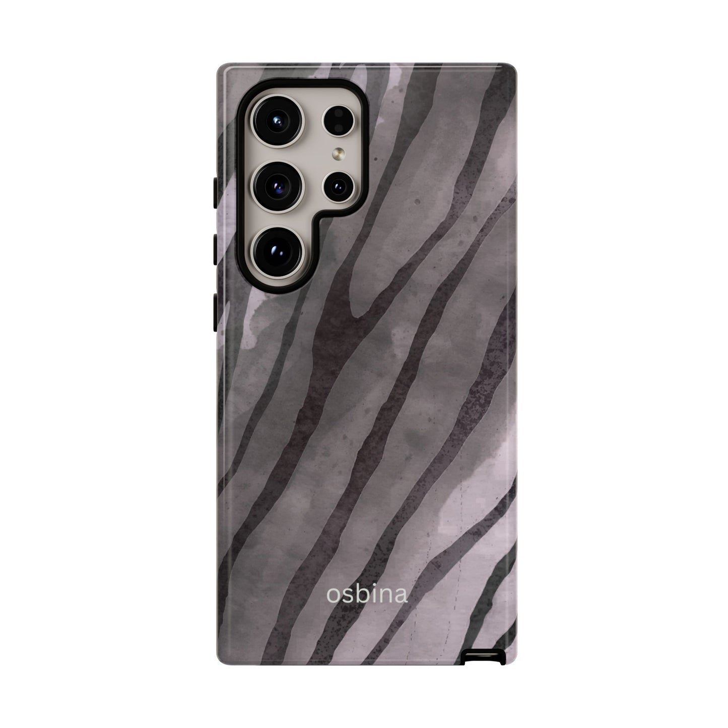 osbina | Stripes on Point — The Muted Gray + Black Tiger Case | The Season Collective