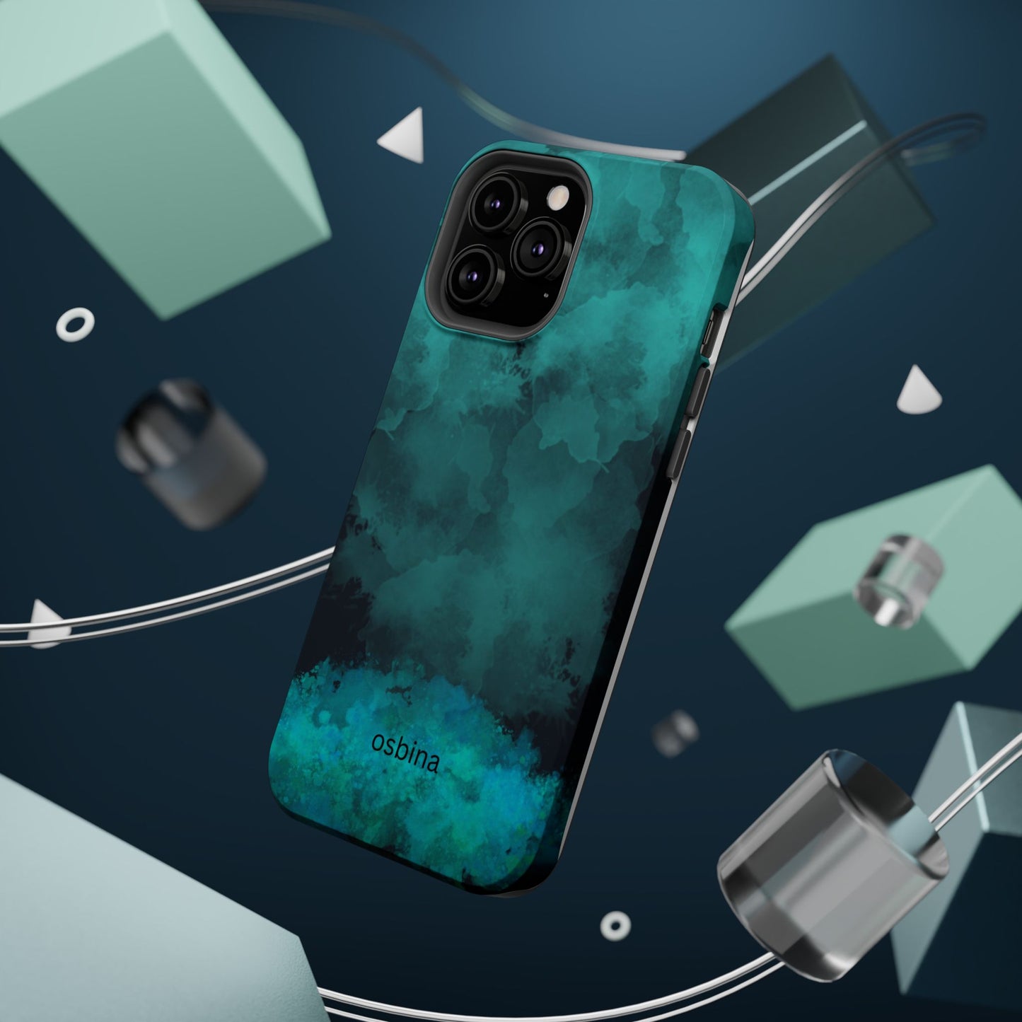 osbina | MagSafe compatible for iPhone | Midnight Aurora Phone Case | Modern Muse Collection