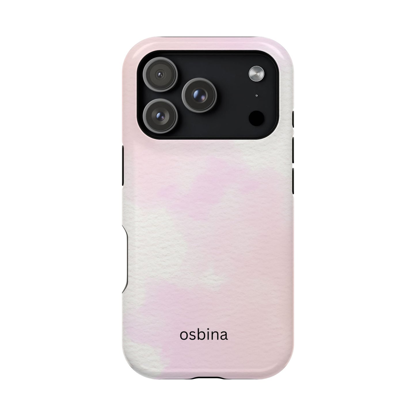 osbina | MagSafe compatible for iPhone | Pink Cotton Cloud Phone Case | Modern Muse Collection