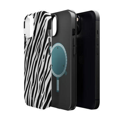 osbina | MagSafe Compatible for iPhone | The Bengal Bold Stripe Case in White + Black | The Season Collective