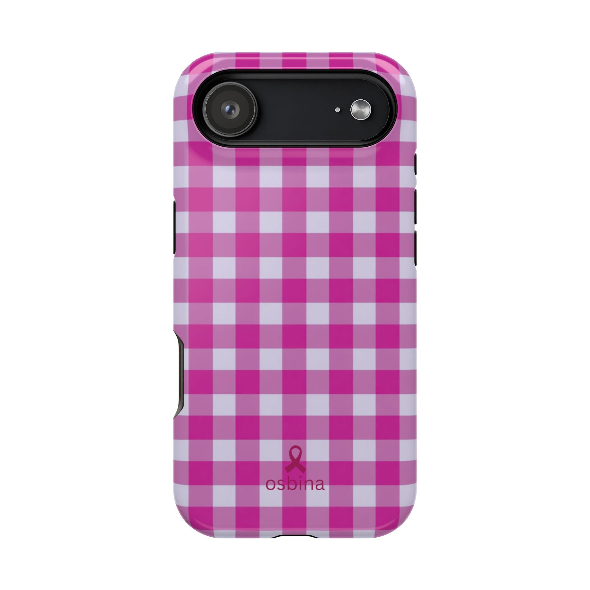 YAYOU MagSafe for iPhone | The Pink Gingham Designer Case | osbina