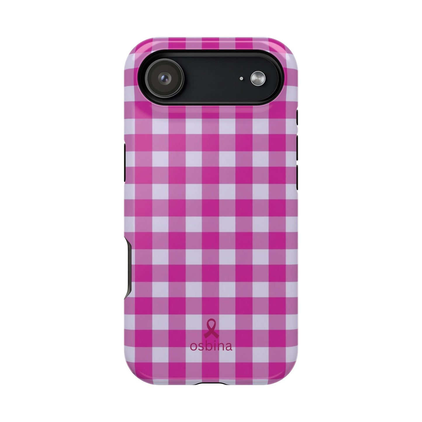 YAYOU MagSafe for iPhone | The Pink Gingham Designer Case | osbina